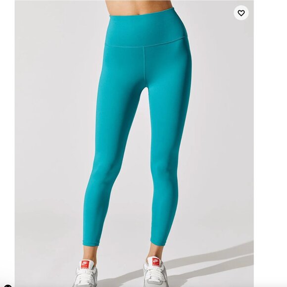 Carbon38 High Rise 7/8 Legging In Cloud Compression Dark Teal Size M $98 - Picture 2 of 6